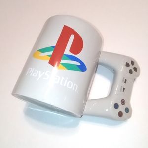 Play Station 116 Oz Controller Handle Mug 10oz Grey